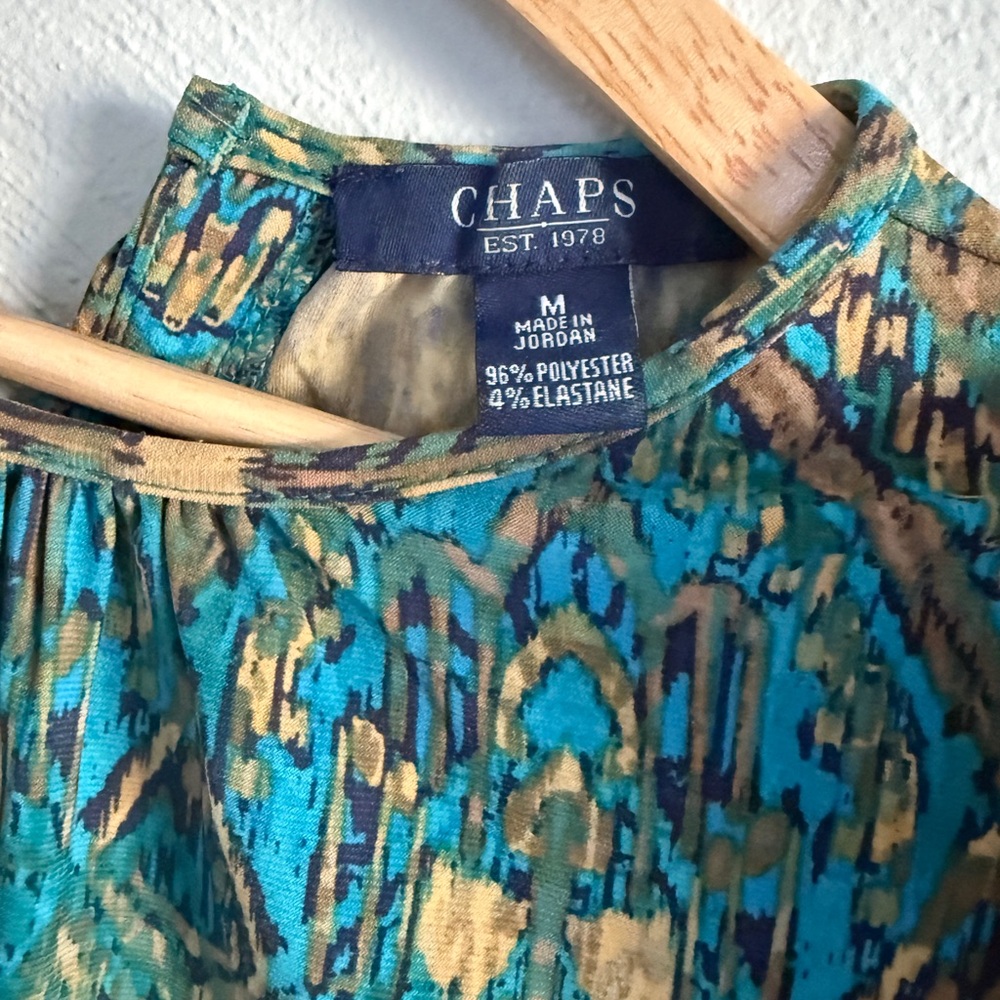 Chaps Patterned Tank Top - Picture 3 of 4